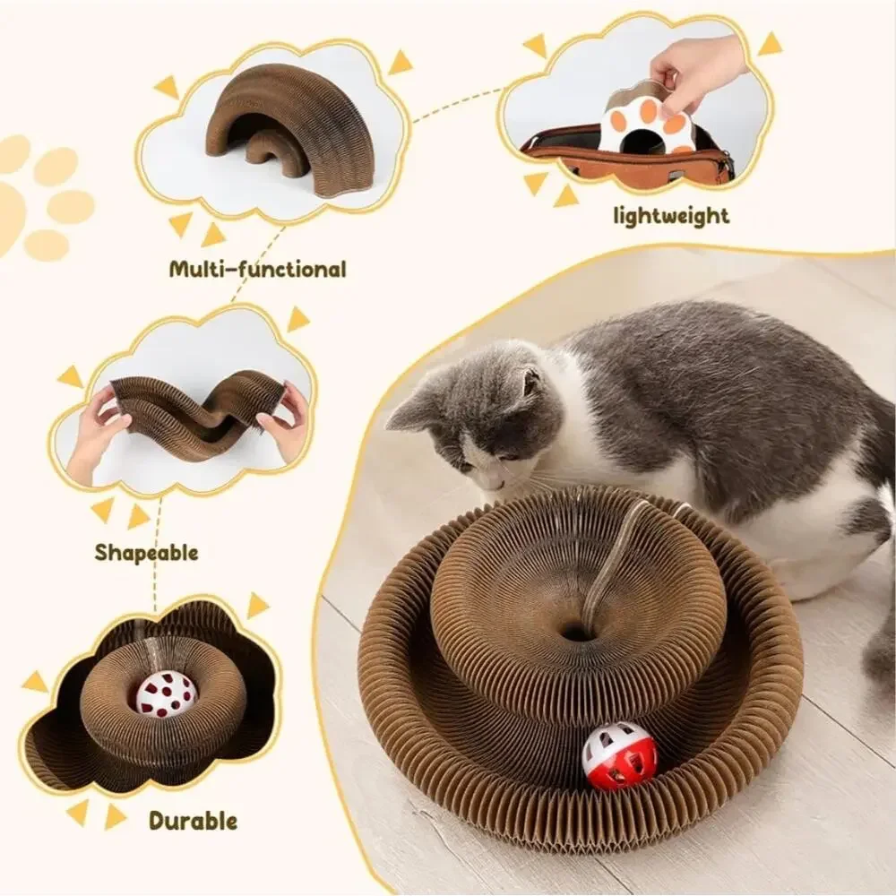 SREBAY Cat Toy Interactive Accordion Magic Organ Scratcher